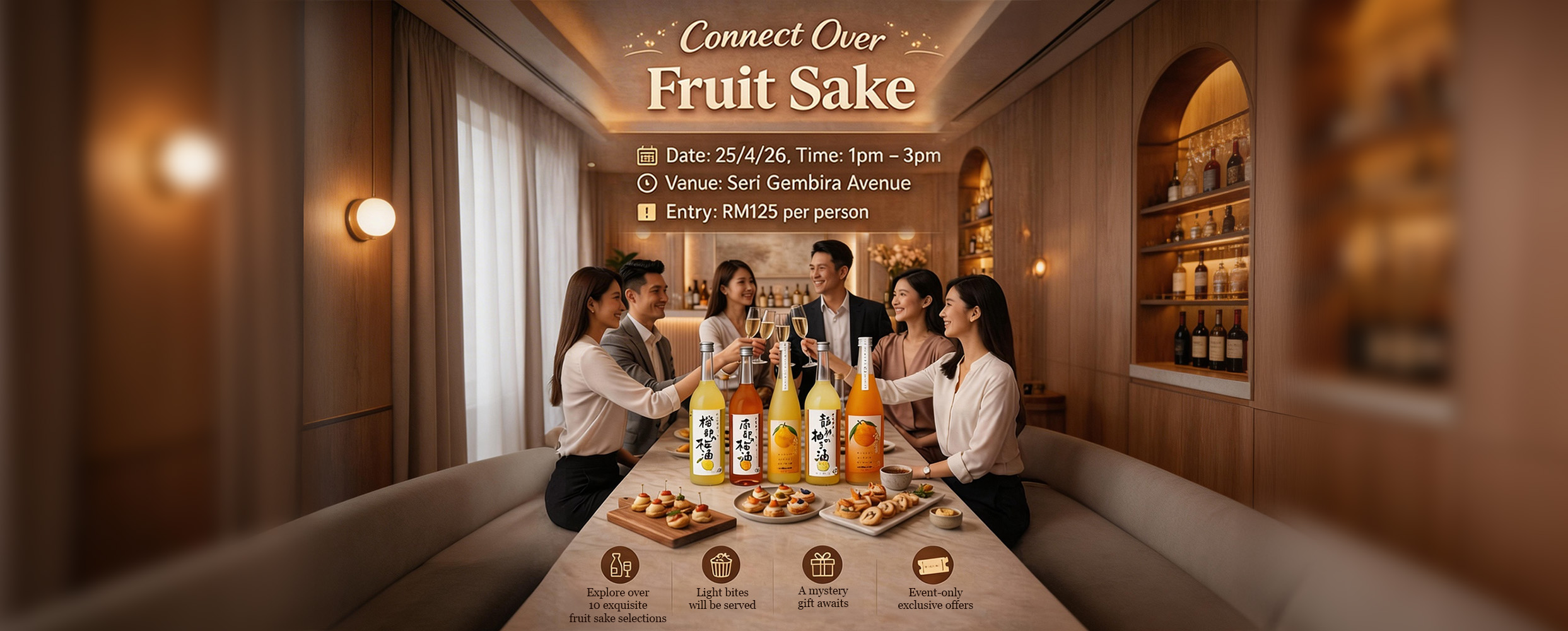 Connect Over Fruit Sake